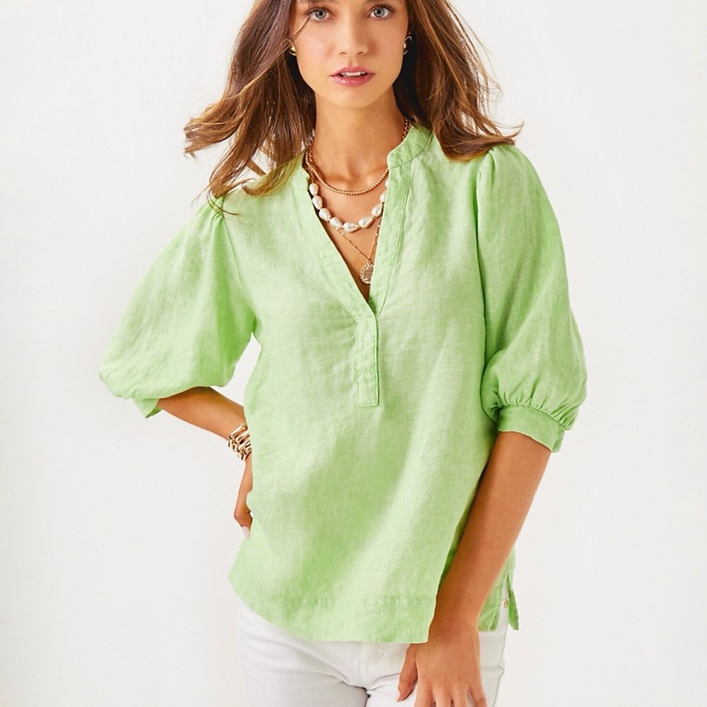 Lilly Pulitzer Mialeigh Linen Top